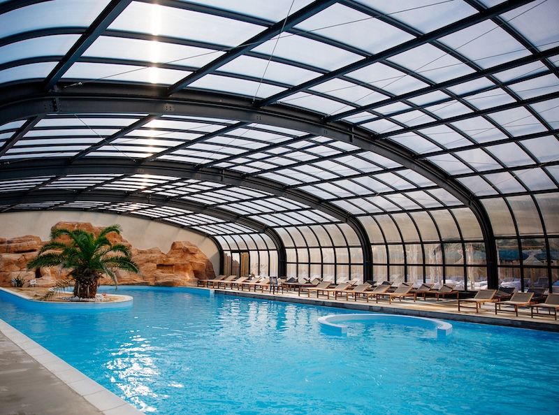 Commercial pool enclosure