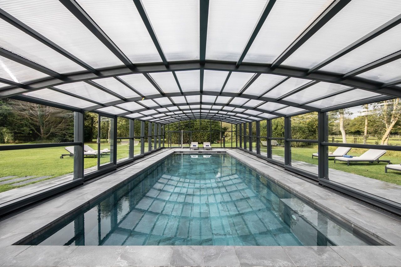 Commercial pool enclosure