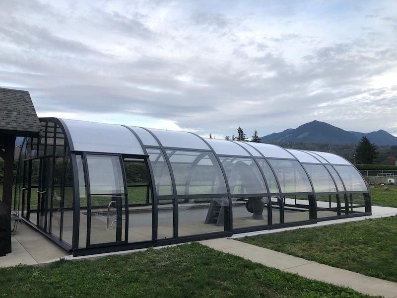 Residential pool enclosure