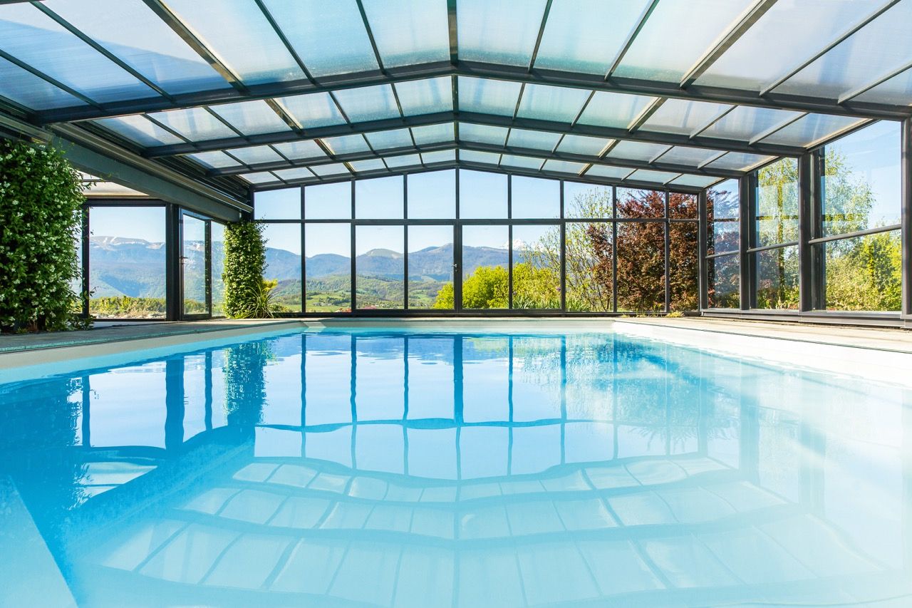 Commercial pool enclosure